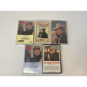 Willie Nelson Cassette Tape Lot 5 Country Western Music The Best of Christmas
